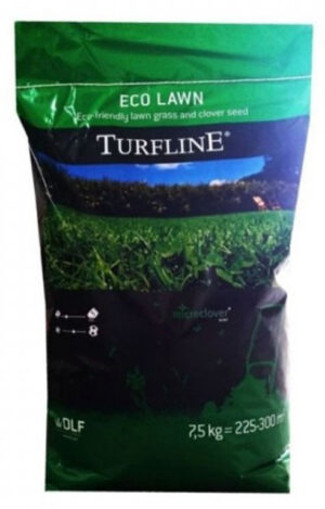 Tráva 7,5kg Eco Lawn Turfline s mikroďatelinou nízka zmes DLF ekologická