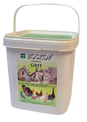 Vápenný grit 5kg vedro (kŕmne vápno) Boskop