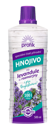 Hnojivo na levandule a rozmarín 0,5l kvapalné Profík Forestina