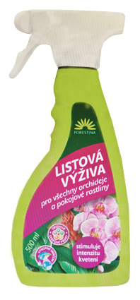 Listová výživa na orchidee a izbové rastliny 500ml Forestina