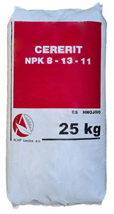 Cererit Z 25kg NPK 8-13-11+stopové prvky, bezchloridové hnojivo