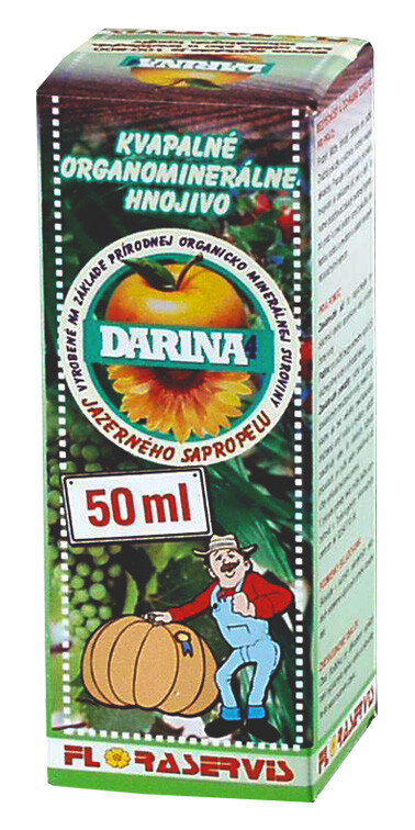 Darina 4 50ml je sapropelové hnojivo aj proti mrazu