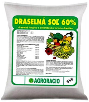 Draselná soľ 60%  5kg Agroracio, sypká