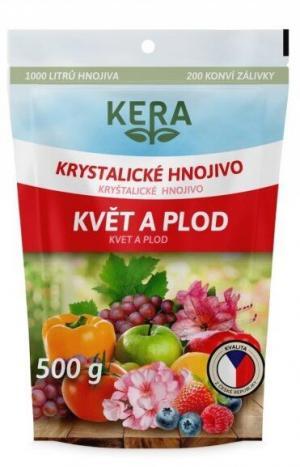 Kryštalické hnojivo Kvet a plod 500g s mikroprvkami, Kera