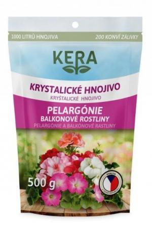 Kryštalické hnojivo Pelargónie 500g s mikroprvkami, Kera