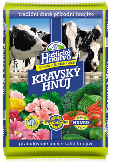 Kravský hnoj 10kg granulovaný Hoštický