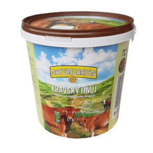 Kravský hnoj+guáno 7kg  Naturgarden, granulovaný, vedro Kera