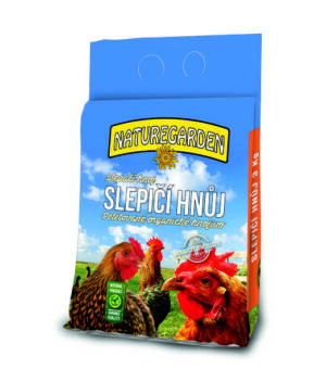 Slepačí hnoj 3kg NatureGarden, granulovaný, Kera