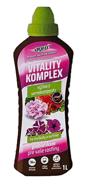 Agro Vitality komplex Muškáty a surfínie 1 L - Probiotikum