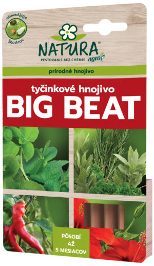 Tyčinkové hnojivo Big Beat 12ks proti škodcom Natura