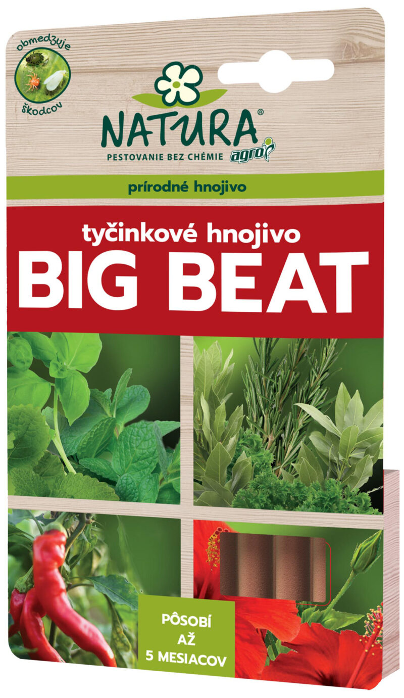 Tyčinkové hnojivo Big Beat 12ks proti škodcom Natura