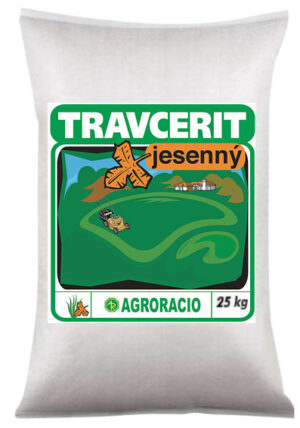 Travcerit 25kg jeseň  (NPK 10-0-25, Mg 2, Fe 0,5)-hnojivo do trávnika