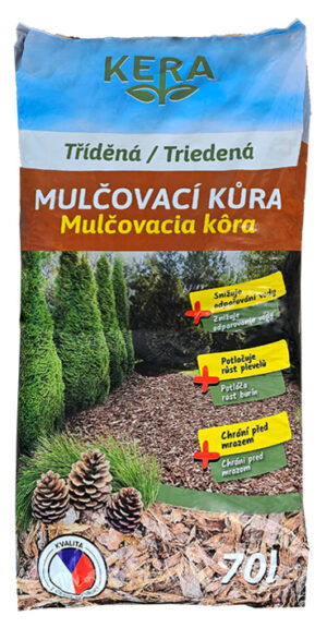 Drvená mulčovacia kôra 70 l Kera mix smrek, jedľa
