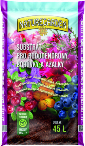 Substrát Naturgarden pre Rododendróny 45L Kera, čučoriedky