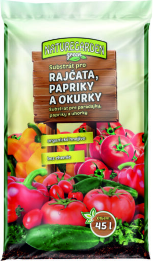 Substrát NaturGarden  Rajčiny a papriky 45L