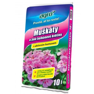 Agro substrát muškáty a balkónovky 10L CS