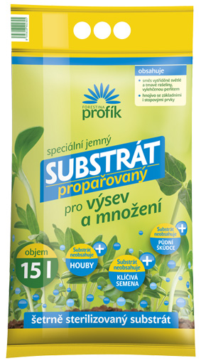 Substrát preparovaný 15l výsev profík Forestina