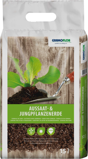 Substrát Ausaat 15L preprarovaný s perlitom na výsev, pikírovanie a rezkovanie, Gramoflor profi