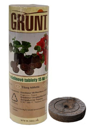 Jiffy Grunt 38mm, balenie15ks rašelinové tabletky