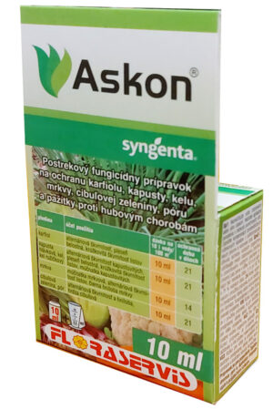 Askon 10ml-pleseň trávnika, choroby zeleniny - alternária, pleseň, hrdza, biela hniloba