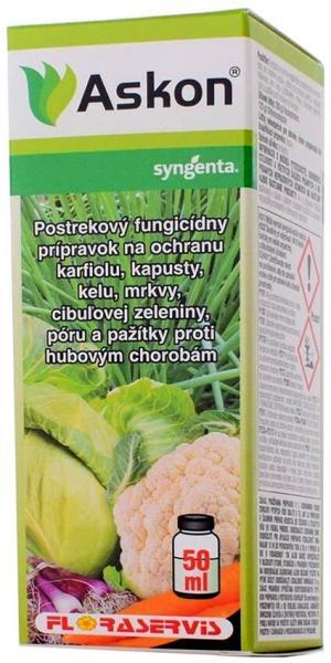 Askon 50ml - pleseň trávnika, choroby zeleninychoroby zeleniny a tráv, alternária, pleseň, hrdza, biela hniloba, Floraservis