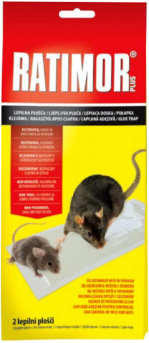 Ratimor plus lepové dosky 2ks na myši