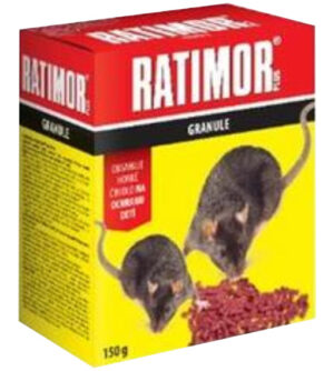 Ratimor Bromadiolon granule 150g 29ppm na hlodavce