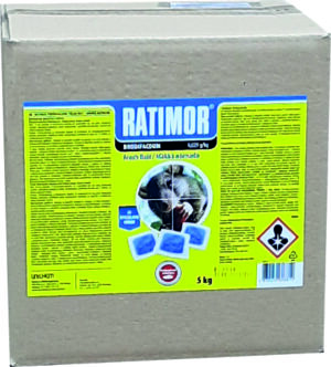 Ratimor Brodifacum 5kg mäkká návnada, otrava myši,potkany