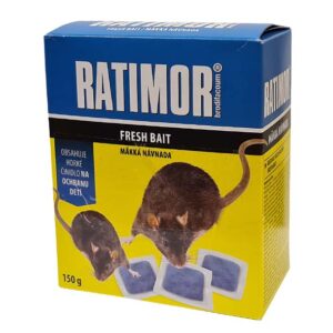 Ratimor 150g mäkká návnada na myši, potkany účiná látka brodifacum, 29ppm-4x účinnejší