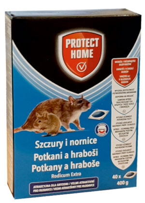 Rodicum Extra 400g  mäkká návnada proti potkanom a hrabošom, Floraservis