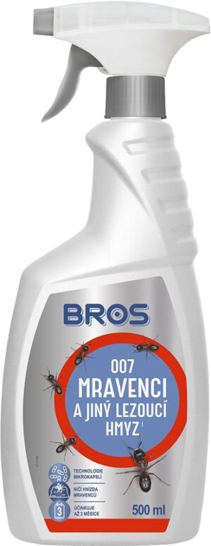 BROS Spray na mravce 500ml s mikrorozprašovačom