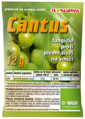 Cantus 5x12g pleseň sivá - botrytída na jahodách a viniči