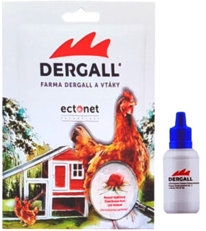 DERGALL 15ml proti roztočom u sliepok aj iných vtákov
