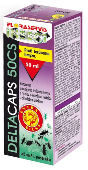 Deltacaps 50 SC 250ml na lezúci hmyz, biocíd, Floraservis