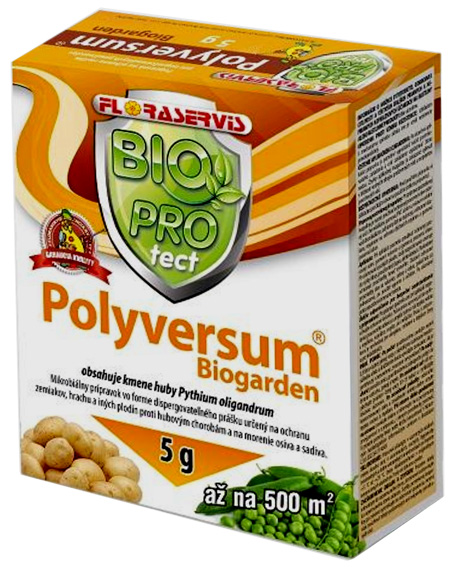 Polyversum 5g - biologický prípravok proti plesni uhoriek, zemiakov, rajčín, jahôd, viniča, ...