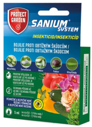 Sanium system  5ml - bzdochy, vošky, mandelinky a iní škodcovia, Floraservis