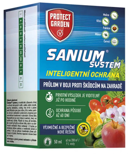 Sanium system 50ml - skutočne ničí vošky, červce, pásavky, bzdochy, cikády a iný škodlivý hmyz
