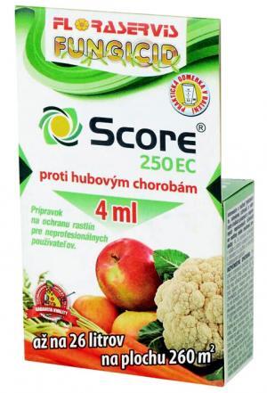 Score 250EC 4ml - škvrnitosť listov, chrastavitosť jadrovín, hniloby zeleniny, Floraservis