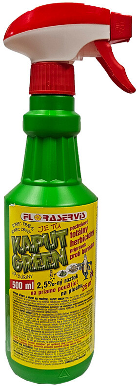 Kaput Green 500ml s rozprašovačom na okamžité použitie, Floraservis