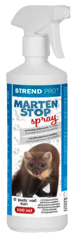 Odpudzovač MARTEN STOP 500ml rozprašovač, prírodný na kuny