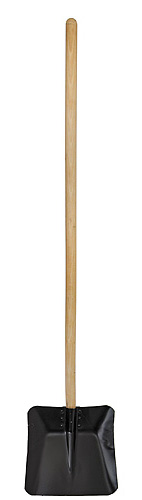 Lopata oceľová rovná veľká s násadou