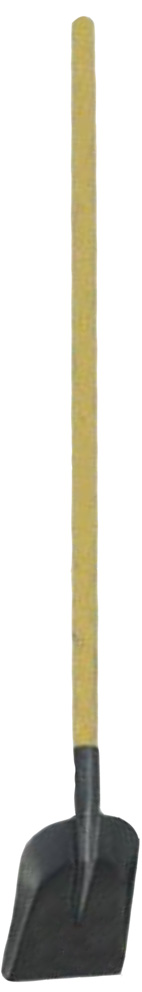 Lopata rovná čierna s rovnou násadou
