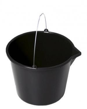Vedro PVC 20 l stavebné čierne s výlevkou