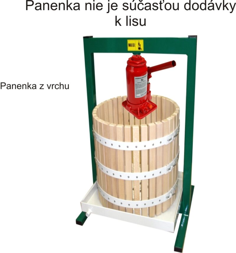 Lis na ovocie 50 l zelený na hydraulickú panenku – Obrázok 2