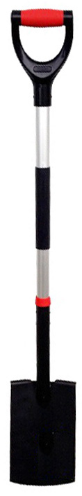 Rýľ rovný záhradný so stupátkom, hliníková rukoväť Conmet/5BAL