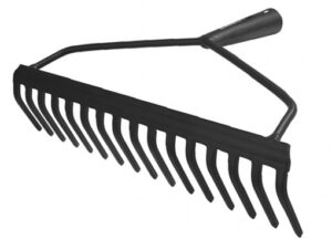 Hrable s obručou 16 zubov, prášková farba, 420mm  Conmetall