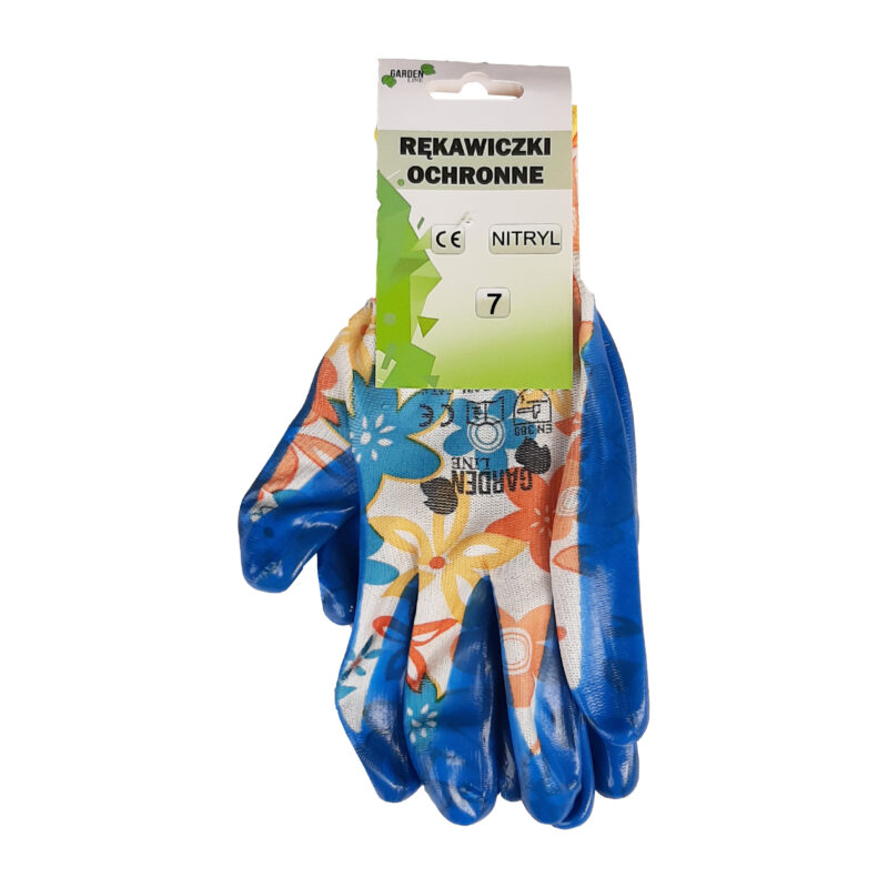 Rukavice ochr. polyester s nitrylom 7.