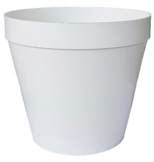 Kvetináč 20 cm biely plastový Besop
