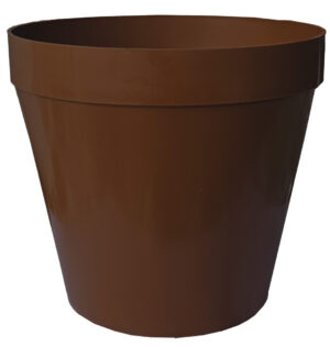 Kvetináč 18 cm hnedý plastový Besop