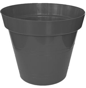 Kvetináč 26 cm antracit plastový Besop